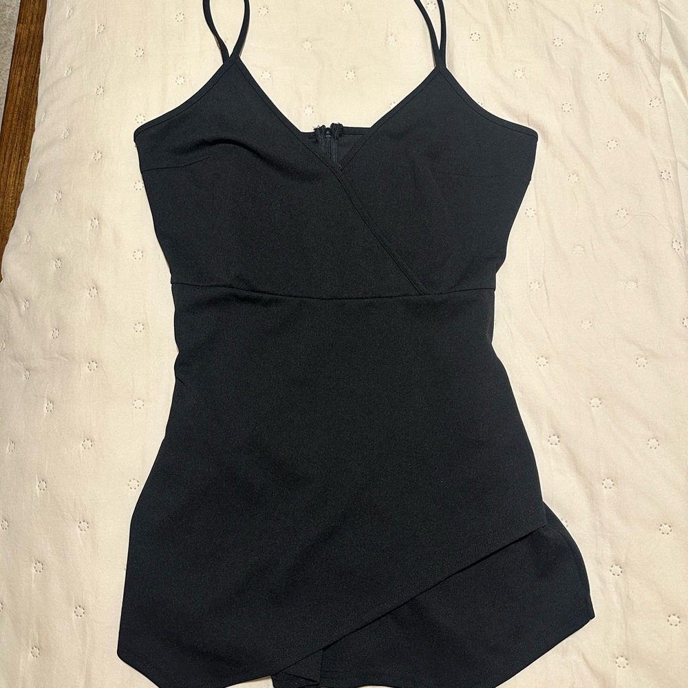 Black Women's Romper, NWOT, Size L